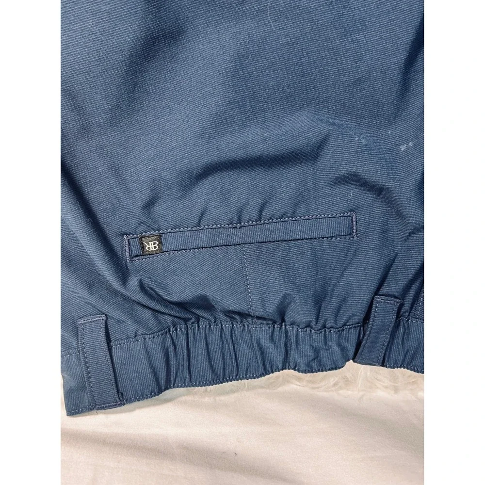 Banana Republic Mens Navy Blue Core Temp Golf Shorts Elastic Back‎ Waist 36